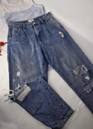 Плотные джинсы с рванками4 фото
