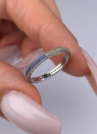 Серебряное кольцо тонкое