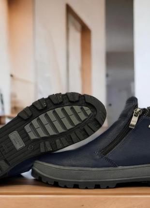 Детские зимние ботинки "zipp" темно-синие. размер 35.6 фото
