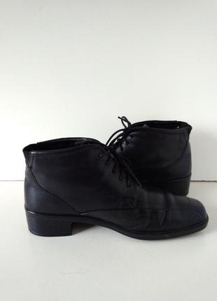 Р 40-41 26,7 см черные кожаные ботинки на шнурках ecco нюанс2 фото