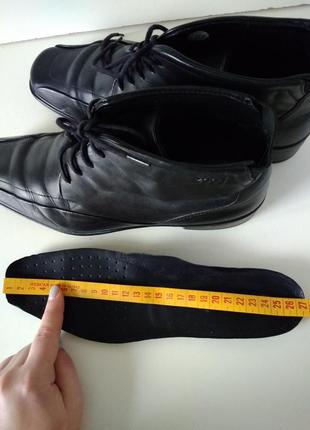 Р 40-41 26,7 см черные кожаные ботинки на шнурках ecco нюанс5 фото