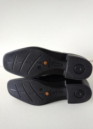 Р 40-41 26,7 см черные кожаные ботинки на шнурках ecco нюанс8 фото
