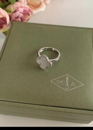 Кільце стиль ванклиф vancleef, покриття золотом au 750