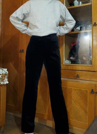 Прямые бархатные велюровые брюки marks&spencer m&s1 фото