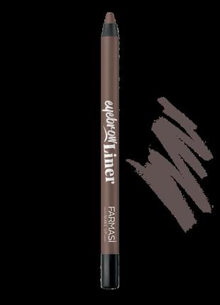 Карандаш для бровей eyebrow liner farmasi, тон 02 кофейный (фармаси)