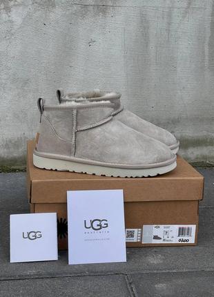 Жіночі угги ugg ultra mini light grey хіт 2023