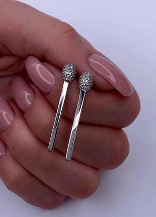 Серебряные серьги