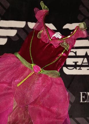 Костюм платье куклы феи золушки принцессы волшебницы королевы роз новый год хэллоуин хеллоуин