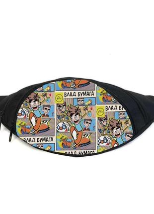 Поясная сумка бананка мерч а4 (gbva401) gear bag черная