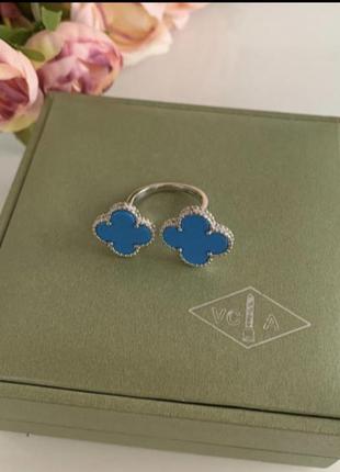 Кольцо  стиль ванклиф vancleef, покрытие золотом au 750 ­