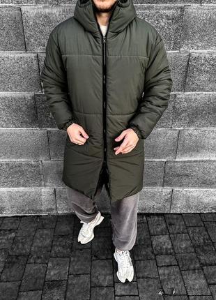Куртка пуховик зимняя❄ теплая удлиненная курточка
