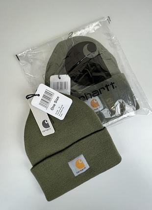 Original carhartt | черная и хаки | шапка скейт ск8 sk8 оригинал