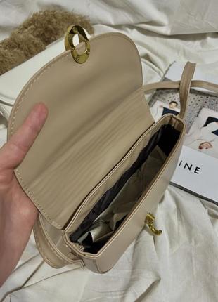 Новые сумки в двух цветах белый и беж с винтажным фурнитурой из экокожи7 фото