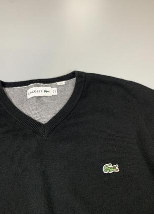 Свитер под рубашку lacoste v-neck3 фото