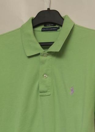 Polo ralph lauren рр xl slim polo поло из хлопка пике4 фото