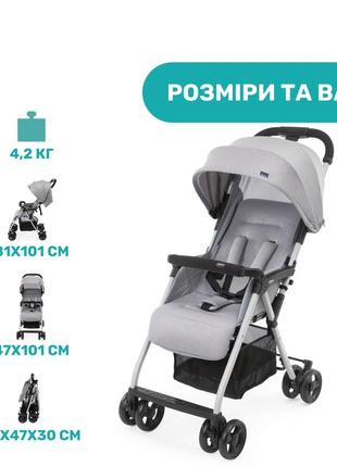 Прогулочная коляска chicco ohlala 3 (витрина)3 фото