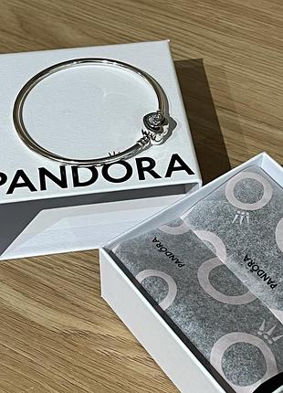 Браслет pandora жорсткий moments entwined infinite hearts