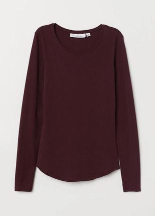 Лонгслив h&amp;m фиолетовый в размере xs/s