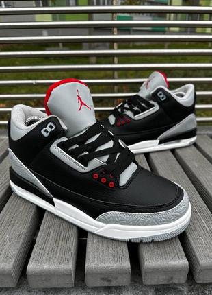 Мужские зимние кроссовки nike air jordan 3 с мехом5 фото