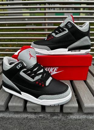 Мужские зимние кроссовки nike air jordan 3 с мехом9 фото