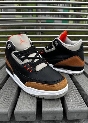 Мужские зимние кроссовки nike air jordan 3 с мехом5 фото