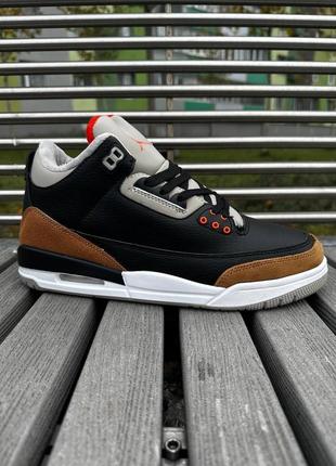 Мужские зимние кроссовки nike air jordan 3 с мехом8 фото