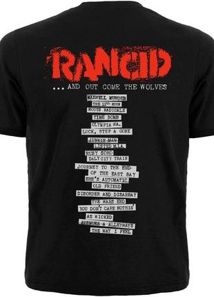 Футболка rancid "and out come the wolves", розмір l2 фото