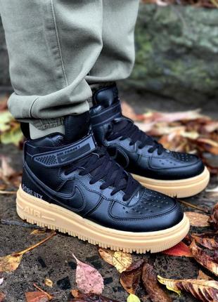 Кросівки nike air force 1 gore-tex black