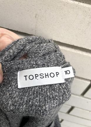 Шелковая винтажная серая юбка на запах topshop2 фото