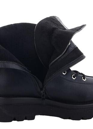 Високі черевики берці чоботи із стильною шнуровкою