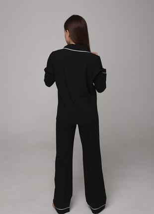 Пижама софт рубашка с длинным рукавом и штаны3 фото