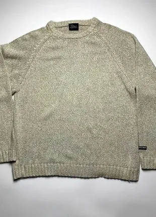 Вязаный свитер peak performance, бежевый, хлопок, размер xl