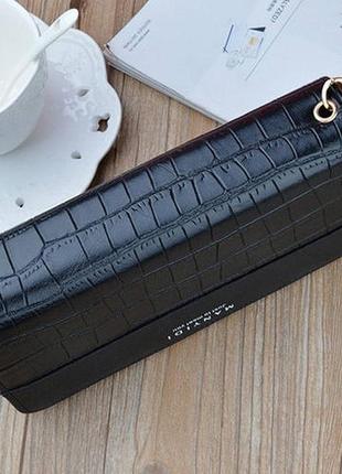 Жіночий гаманець клатч на 2 відділи з ручкою модний та місткий3 фото