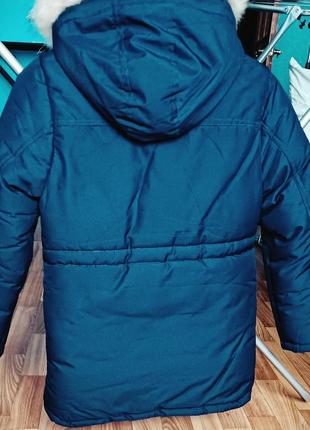 Куртка на хлопчик зимова 128-140см2 фото