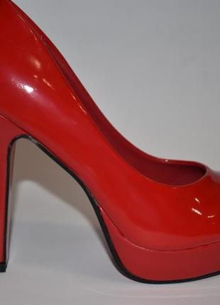 Туфлі червоні лак 36-40р2 фото