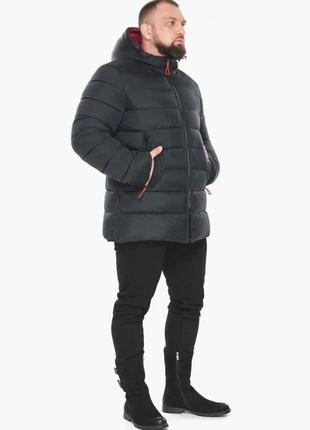Зимняя мужская теплая куртка с капюшоном braggart  aggressive до -25 градусов4 фото