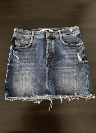 Юбка джинсовая мини1 фото