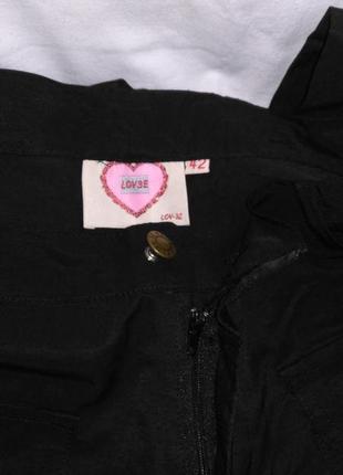 Красивые женские брюки жгуче черного цвета  ( lovse )5 фото