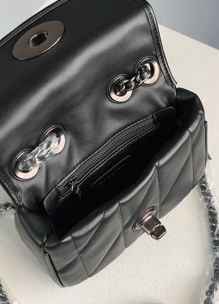 Мягкая премиальная сумка в черном цвете coach натуральная кожа3 фото