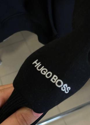 Мужское теплое худи hugo boss на флисе3 фото