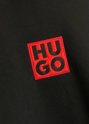 Мужское теплое худи hugo boss на флисе4 фото