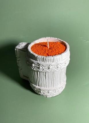 Пивная кружка подарок мужчине свеча, многоразовая свеча с гранулированным воском, ароматные свечи в кашпо