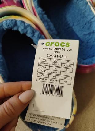 Распродажа. теплые крокс crocs зимние крокс сабо на мехе оригинал3 фото