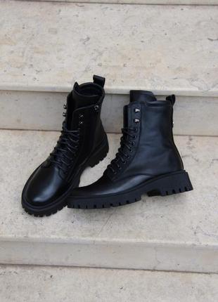 Жіночі шкіряні черевики. зима/демі ptaha_shoes10 фото