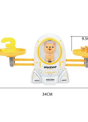 Детская обучающая игра математические весы удержи баланс кот v-113032 фото