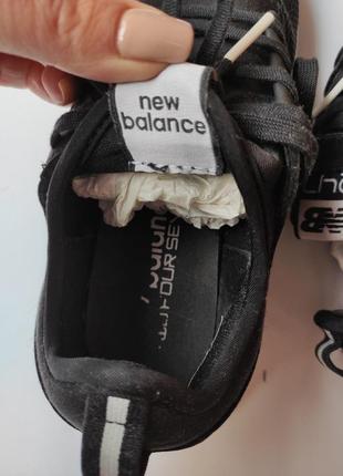 Черные тканевые кроссовки сетка кожзам с белой подошвой женские nb new balance 247 revlite9 фото