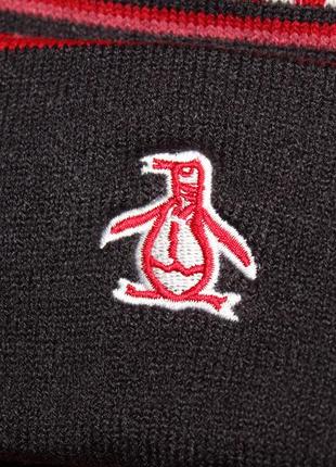 Original penguin classic knit bobble hat in red unisex шапка оригінал s-m4 фото