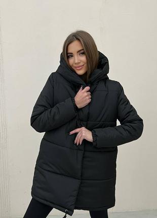 Куртка "зефирка" женская размер 46 цвет черный1 фото