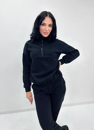 Жіночий теплий спортивний костюм з на флісі утеплений зима2 фото