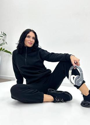 Жіночий теплий спортивний костюм з на флісі утеплений зима3 фото